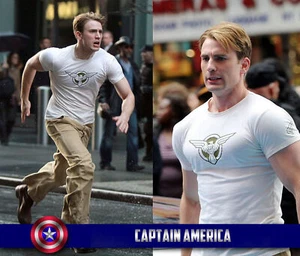 Camiseta de Algodón Capitán América SSR Escudo Juegos con disfraces S-2XL - Imagen 1 de 3