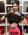 Genuine Fairtex Brand New Micro Fiber Boxing Gloves Black Painter