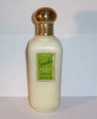Vintage AVON Somewhere Cologne Mist Bottle 3 oz - 1/2 full - Image 1 of 4