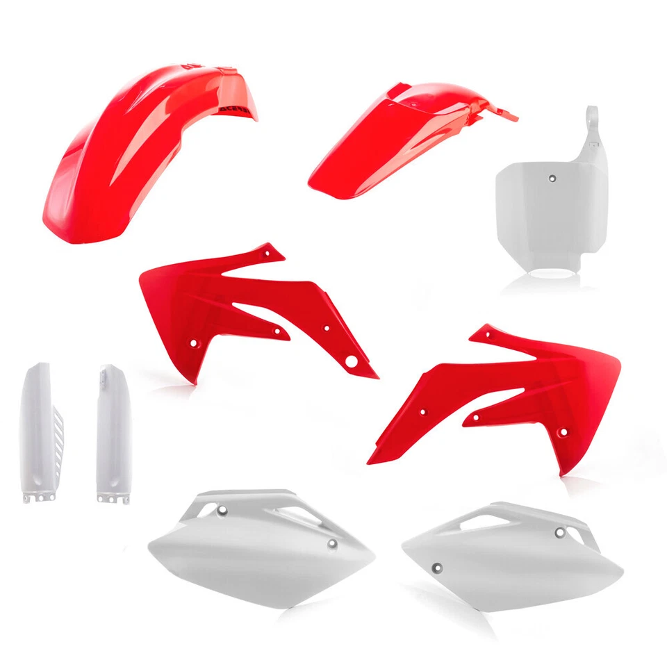 KIT GUARDABARROS PLÁSTICO COMPLETO ACERBIS HONDA CRF150R 2007-2024 ROJO/BLANCO Foto 1 de 1