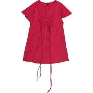 Isabella Oliver Red Ruched Maternity Dress - Picture 1 of 3