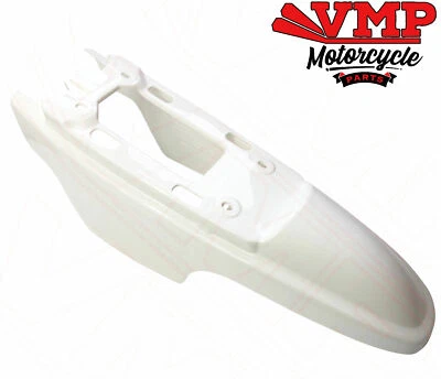 Guardabarros trasero Yamaha PW50 PY50 cuerpo de plástico blanco 81-14 Foto 1 de 2