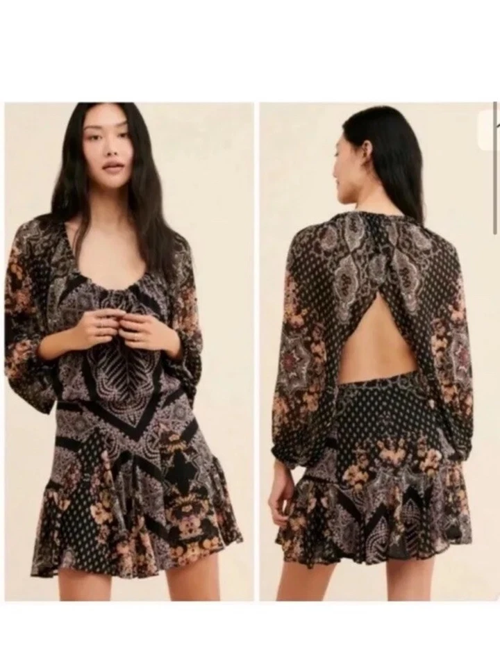 People Size M Seven Wonders Mini Dress Black Ob1227478