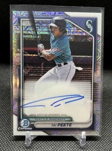 2024 Bowman Chrome - Mega Box Chrome Prospect Mojo Autographs #BMA-TP Tai Peete - Picture 1 of 2