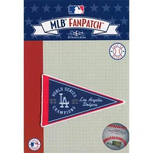 2020 MLB World Series Champions Los Angeles Dodgers Pennant Patch - Picture 1 of 3