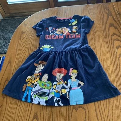 Niños Disney Toy Story Vestido Manga Corta Ropa Ropa de Día Dream Team Conjunto Azul Marino Foto 1 de 4