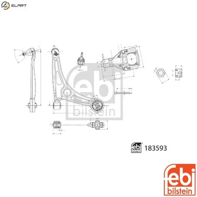CONTROLTRAILING ARM WHEEL SUSPENSION 183593 FOR HYUNDAI KONA/SUV/Van IONIQ/6 - Image 1 of 4