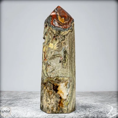 Natürlicher Achat-Kristall Obelisk aus Indonesien, selten - 1050,61g - Bild 1 von 4