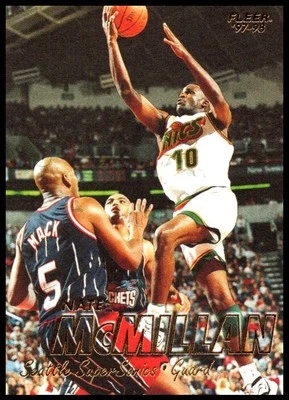 1997 Nate McMillan Fleer BASKETBALL #171 Seattle SuperSonics - Image 1 of 2