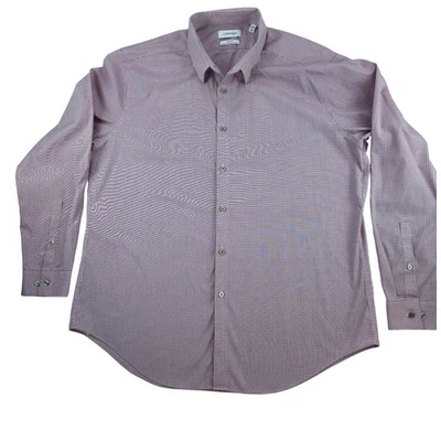 Camisa Calvin Klein Acero+ XL 17 1/2 34/35 Calce Ajustado Elastizada No Plancha Manga Larga Foto 1 de 4