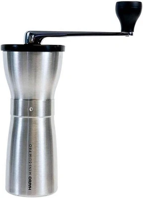 Hario "Mini-Slim Pro" Ceramic Coffee Mill, Silver - Image 1 of 4