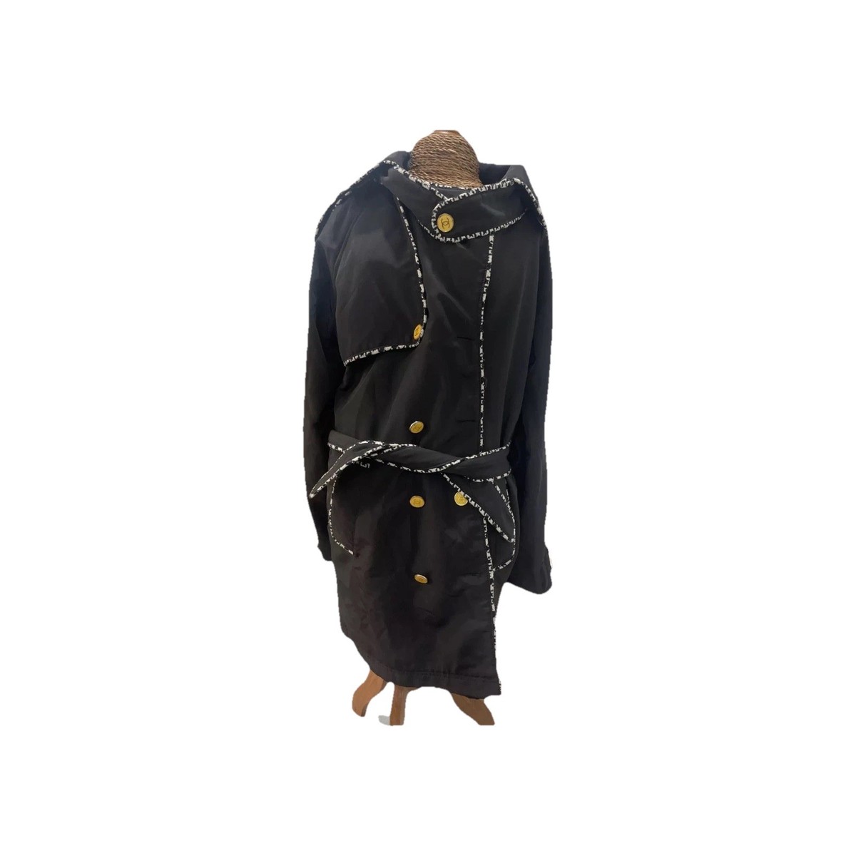 CHANEL Trench Coat Solid Coats, Jackets & Vests for Women