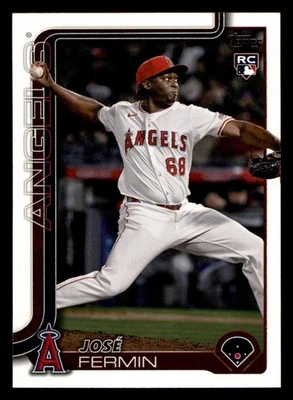2025 Topps Update #US338 José Fermin RC Los Angeles Angels - Image 1 of 2