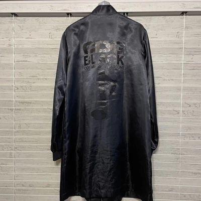 Черный COMME des GARCONS CDG логотип Китая пальто длинное пальто мужчин Японии размер L - Изображение 1 из 4