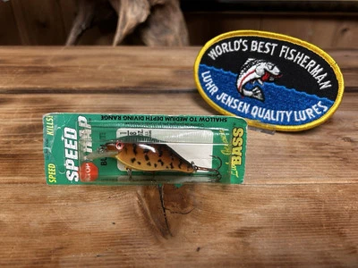 Vintage Luhr Jensen Pre Rapala Speed Trap 1/8 oz. Color 491 Bass Fishing Lure - Image 1 of 4