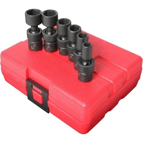 Sunex 6pc 1/4" SAE 6pt Point Universal Impact Sockets Set Drive Tools Inch 1813