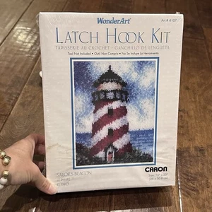 Vintage Caron Riegel Haken Bastelset 4107 Maritim Leuchtturm Matrosen Leuchtfeuer Neu - Bild 1 von 3