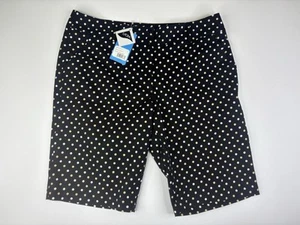 NWT GG Blue Black Polka Dot Ashley Golf Shorts Size 14 - Picture 1 of 10