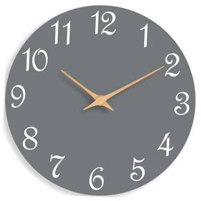 Reloj de Pared Moderno Relojes de Pared Funciona con Pilas, Silencioso No 10 Pulgadas B_gris Foto 1 de 4