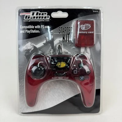 MadCatz PS1 PlayStation 1 Controller w/Memory Card Starter Kit NEW Sealed - Image 1 of 4