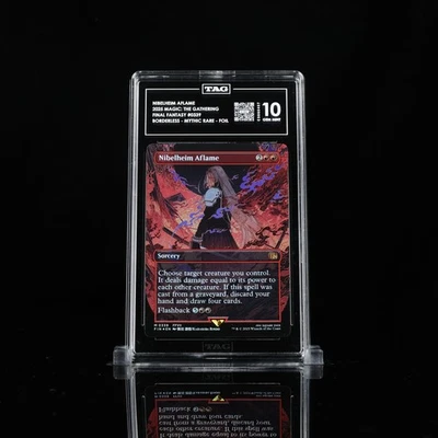 TAG 10 NIBELHEIM AFLAME MAGIC: THE GATHERING FINAL FANTASY #0339 BORDERLESS FOIL - Image 1 of 2