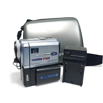 Sony Handycam DCR-PC9E Camcorder NightShot MiniDV Video Camera, Charger, Case - Image 1 of 4