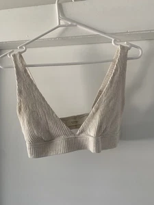 Crop Top Nude Lucy Algodón Orgánico Talla Grande Crema Triángulo - Imagen 1 de 4