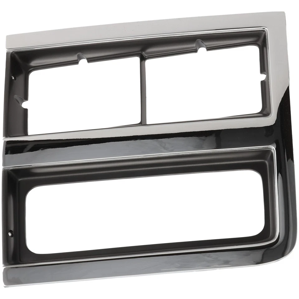 Moldura de acabamento de farol argentina/cinza e cromada lado esquerdo do motorista para caminhão Chevy - Imagem 1 de 1