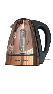 Hamilton Beach Electric Kettle 1.7L 1500W Cordless Copper Model 40866 Type K39 - Image 1 of 4