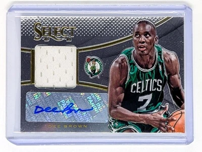 2013-14 Panini Select Jersey Autographs #21 Dee Brown Boston Celtics - Image 1 of 2