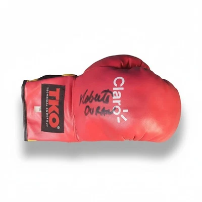 Roberto Duran Boxer Signed TKO Boxing Glove Claro - Image 1 of 3