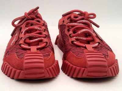 Tênis Dolce & Gabbana Ns1 Feminino Top Baixo Vermelho Tamanho 38.5 Aa1025lzxsa - Imagem 1 de 4