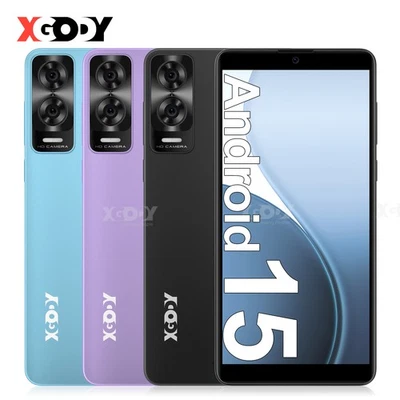 XGODY Neu 6" Smartphone Android 15 Handy Ohne Vertrag Dual SIM 8Core 7GB+32GB 4G - Bild 1 von 4