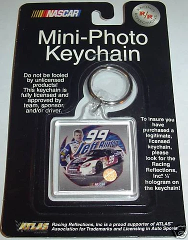 JEFF BURTON #99 CITGO PHOTO KEY RING NASCAR KEYCHAIN Cover