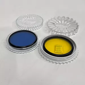 Tiffen 58mm Yellow 2 (8) for B&W + Bonus Kenko C12 58mm Day to Night Blue Filter - Picture 1 of 8