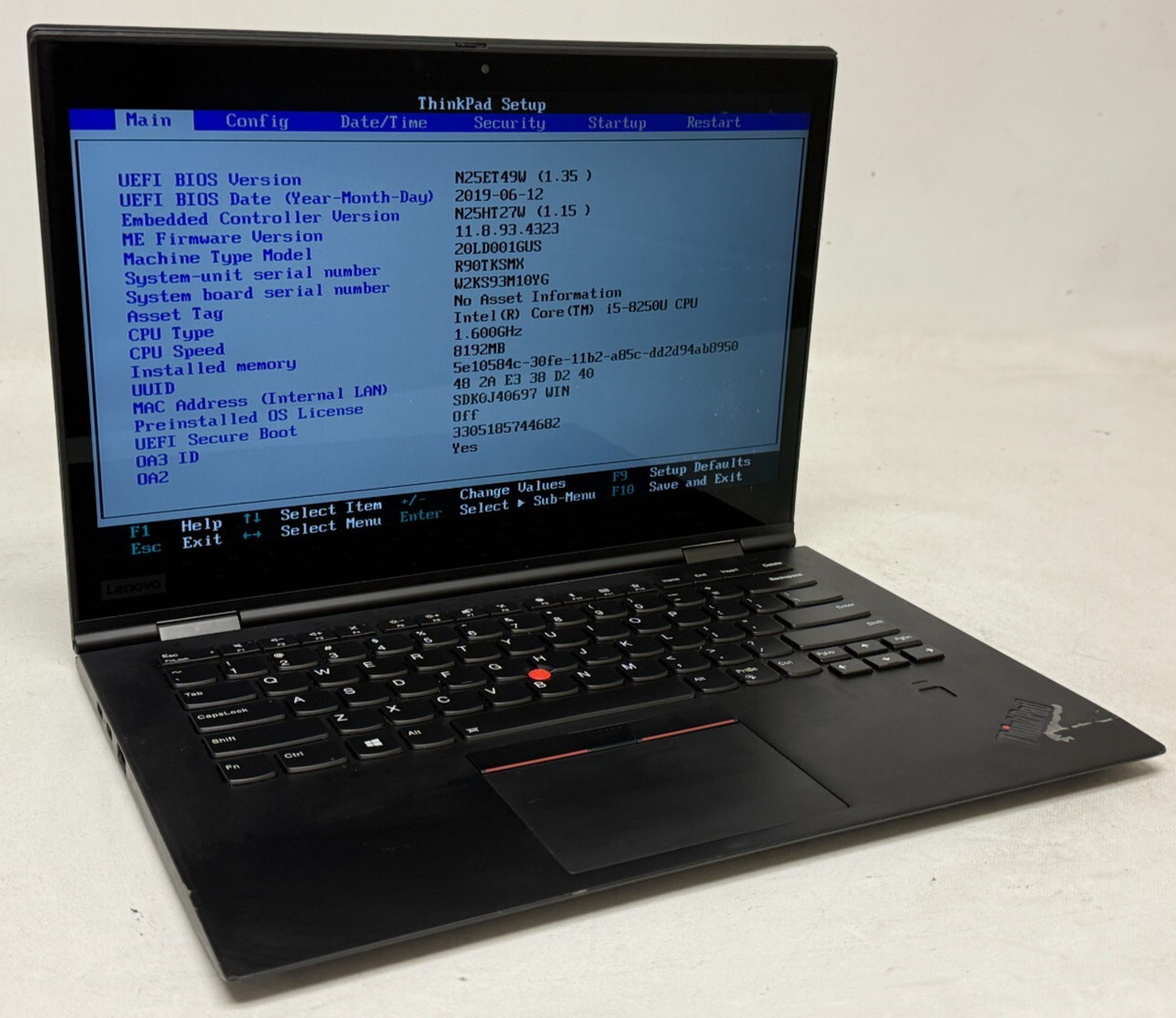 Lenovo Intel Core i5 8th Gen. PC Laptops & Netbooks 256 GB