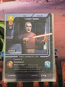 Star wars Unlimited Judge Promos - Count Dooku - Picture 1 of 1