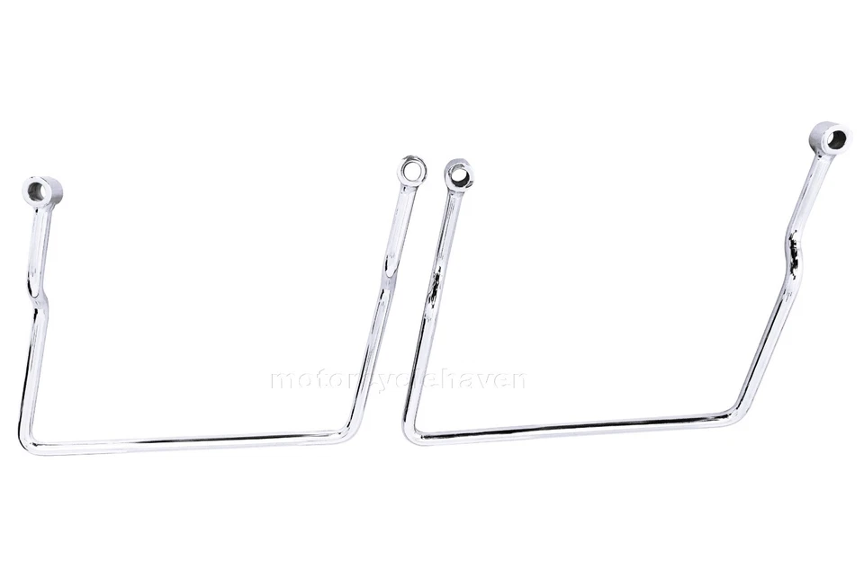1995-up Kawasaki Vulcan 500 VN500 EN500 Saddle Bag Support Brackets Bars Chrome - Image 1 of 4