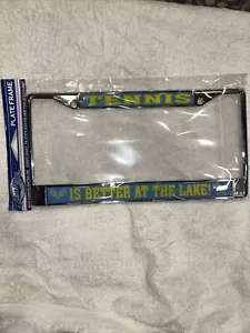 New Tennis Is Better At The Lake License Plate Frame - Picture 1 of 1