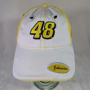 Jimmie Johnson 48 Hat 2007 Nextel Cup Champion Yellow/White NASCAR Lowes Cap - Picture 1 of 10