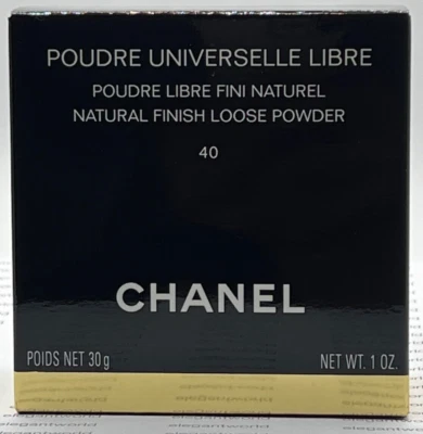 CHANEL POUDRE UNIVERSALLE LIBRE ACABADO NATURAL POLVO SUELTO #40 NUEVO EN CAJA AUTÉNTICO Foto 1 de 4