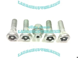4x anti-robo TORNILLO DE RUEDA Lada 2101 2110 wheel hub bolt М12*30 anti-theft - Picture 1 of 6