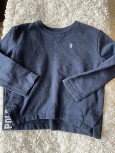 Polo Ralph Lauren Girls Sz. 6x Navy Sweatshirt. Fun Design - Picture 1 of 11