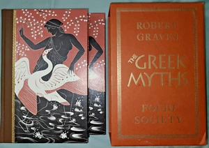 Vtg HC box set, The Greek Myths 1 & II by Robert Graves, 2000 Folio Society - Picture 1 of 12