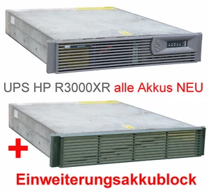 3kVa 3000VA HP R3000XR NEUE AKKUS SMART UPS USV FÜR RACK + ZUSATZ AKKUBLOCK #80 - Bild 1 von 1