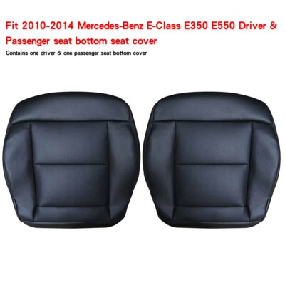 Fits 10-16 Mercedes Benz E Class E350 E550 Driver&passenger Bottom Seat Cover Foto 1 de 4