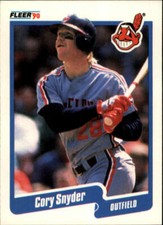 1990 Cory Snyder Fleer Baseball Card #502