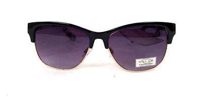 Oscar De La Renta Black & Gold-Tone Square Sunglasses -NWT - Image 1 of 4