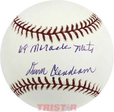 Béisbol ML FIRMADO POR DONN CLENDENON AUTOGRAFIADO INSCRITO 69 MIRACLE METS PSA Foto 1 de 2