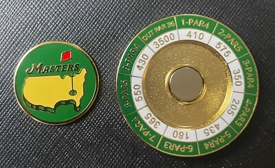Augusta National Masters Scorecard Golf Ball Marker